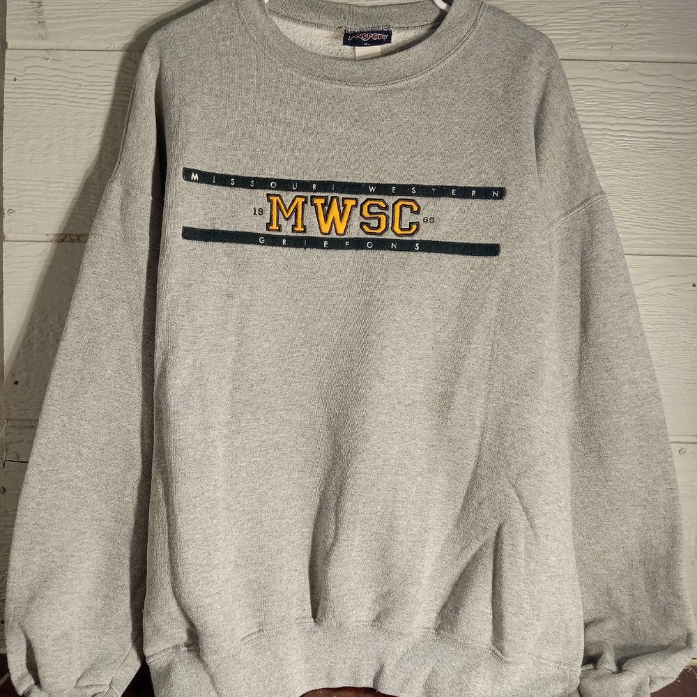 Vintage 90s Jansport Missouri Western University Griffons Crewneck Sweatshirt